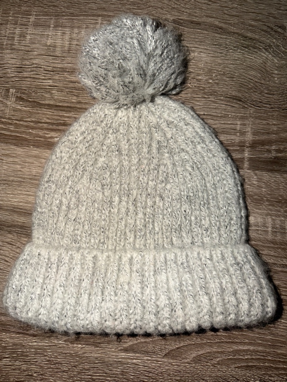 Cozy Cream Knit Pom Beanie